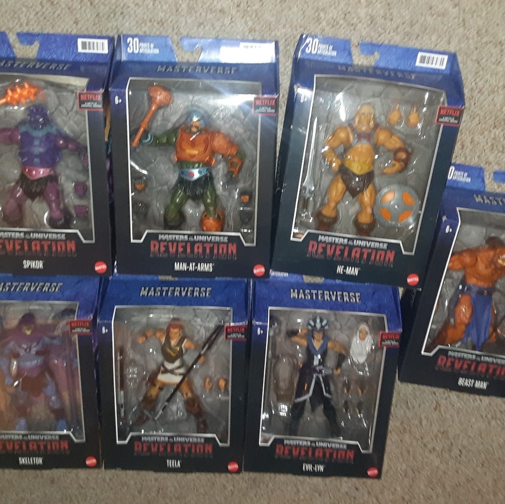 Master of the universe Revelation lot of 9